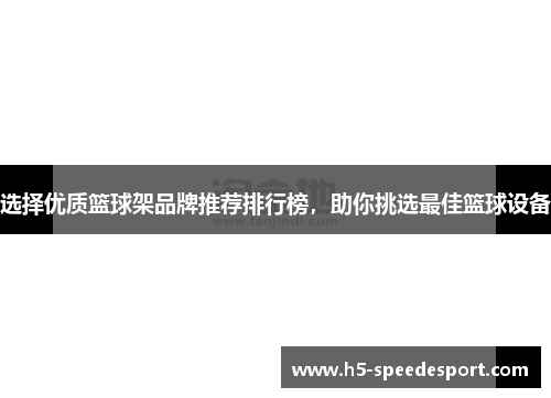 选择优质篮球架品牌推荐排行榜，助你挑选最佳篮球设备